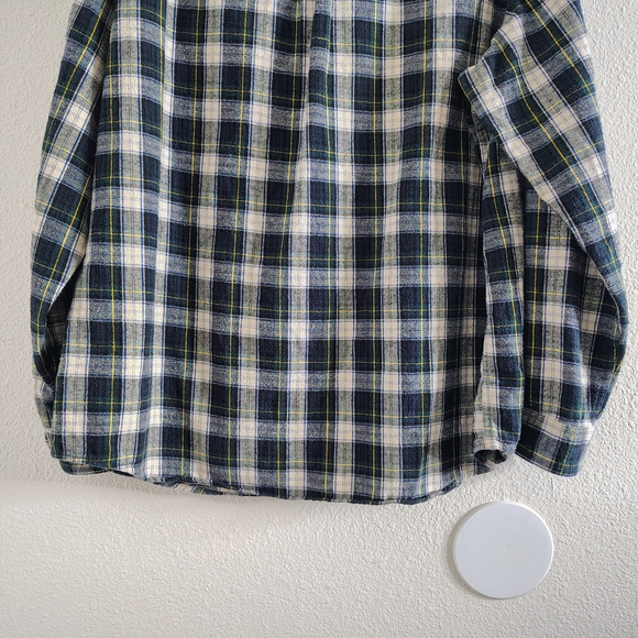 L.L.Bean Traditional Fit Plaid Flannel Button Down Shirt Men’s XL 100% Cotton - Picture 14 of 15